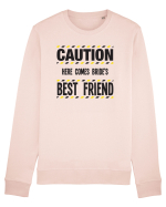 Caution - here comes brides best friend Bluză mânecă lungă Unisex Rise