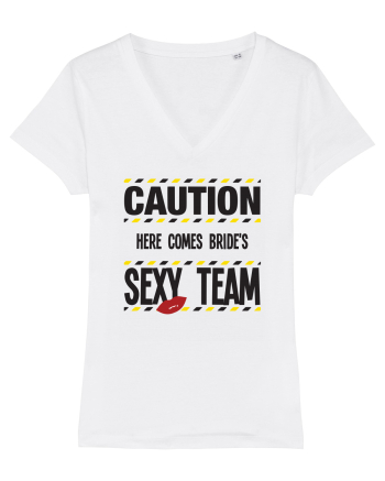 Caution - here comes brides sexy team White