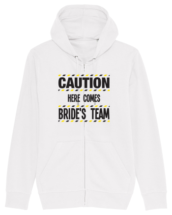Caution - here comes brides team White