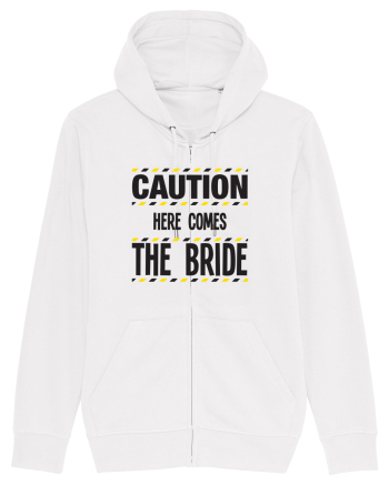 Caution - here comes the bride White