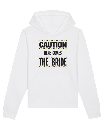 Caution - here comes the bride White