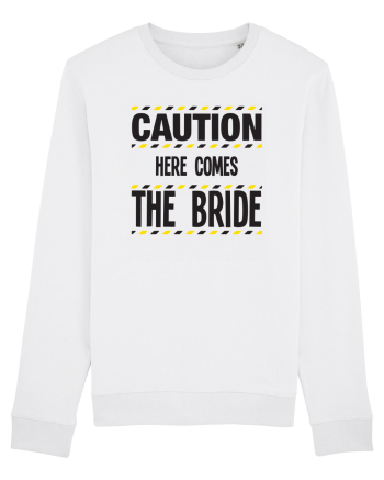 Caution - here comes the bride White