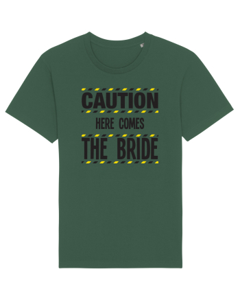 Caution - here comes the bride Bottle Green