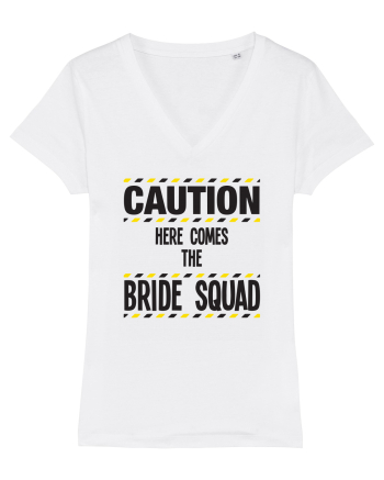 Caution - here comes the bride squad White