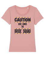 Caution - here comes the bride squad Tricou mânecă scurtă guler larg fitted Damă Expresser