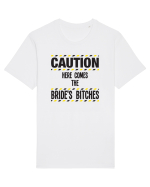 Caution - here comes the brides bitches Tricou mânecă scurtă Unisex Rocker