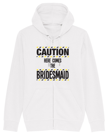 Caution - here comes the bridesmaid White
