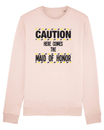Caution - here comes the maid of honor Bluză mânecă lungă Unisex Rise