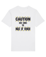Caution - here comes the maid of honor Tricou mânecă scurtă Unisex Rocker