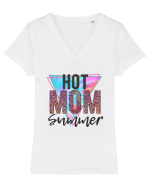 Hot Mom Summer Tricou mânecă scurtă guler V Damă Evoker