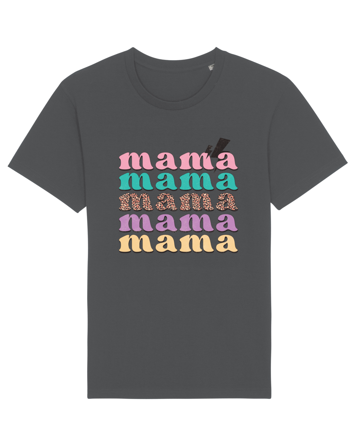 Tricou mânecă scurtă Unisex Rocker Anthracite