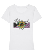 Blessed Mom Tricou mânecă scurtă guler larg fitted Damă Expresser