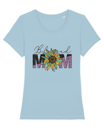 Blessed Mom Sky Blue