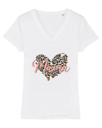 Mom Tricou mânecă scurtă guler V Damă Evoker
