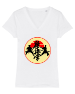 Kyokushin Karate  Tricou mânecă scurtă guler V Damă Evoker