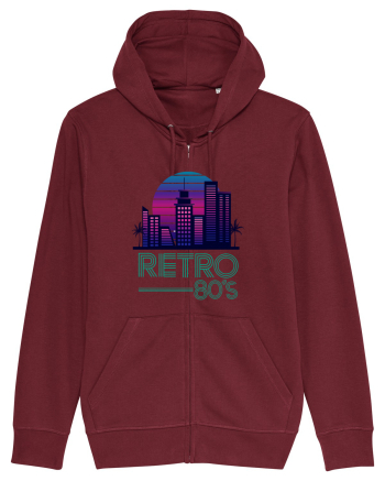 80' Retro City Burgundy
