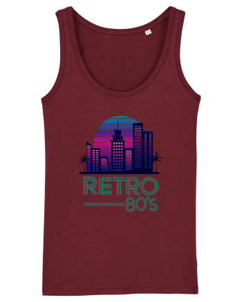 80' Retro City Burgundy