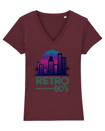 80' Retro City Burgundy