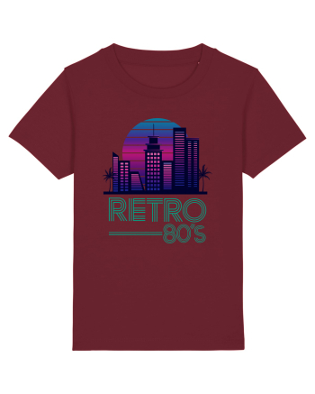 80' Retro City Burgundy