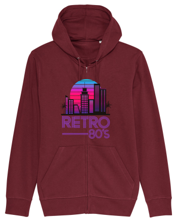 80' Retro City Burgundy