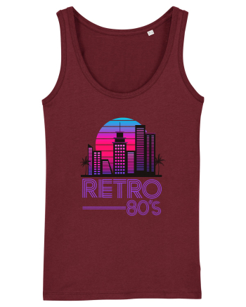 80' Retro City Burgundy