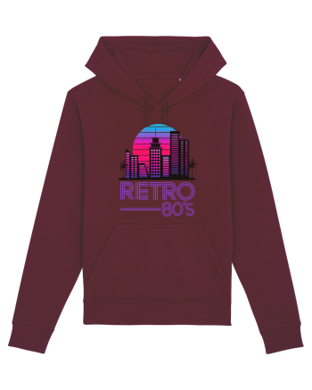 80' Retro City Burgundy