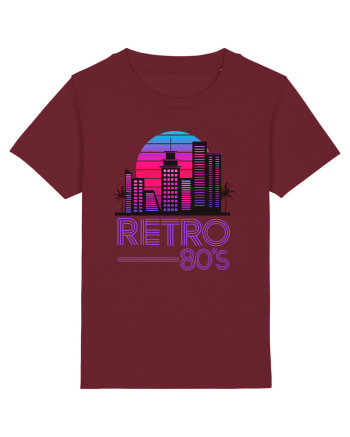 80' Retro City Burgundy