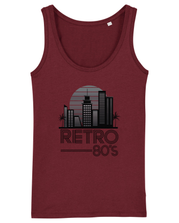 80' Retro City Burgundy