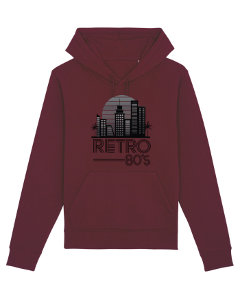 80' Retro City Burgundy