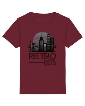 80' Retro City Burgundy