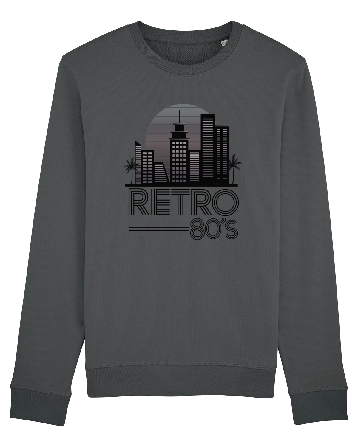 Bluză mânecă lungă Unisex Rise Anthracite