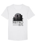 80' Retro City Tricou mânecă scurtă guler larg Bărbat Skater