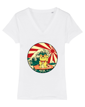 Great Wave Cat White