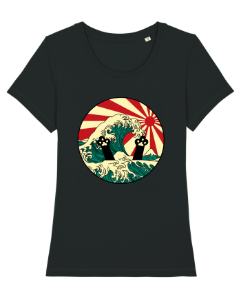 Great Wave Cat Black
