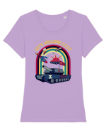 Let's Welcome C.C.C.P. Tricou mânecă scurtă guler larg fitted Damă Expresser