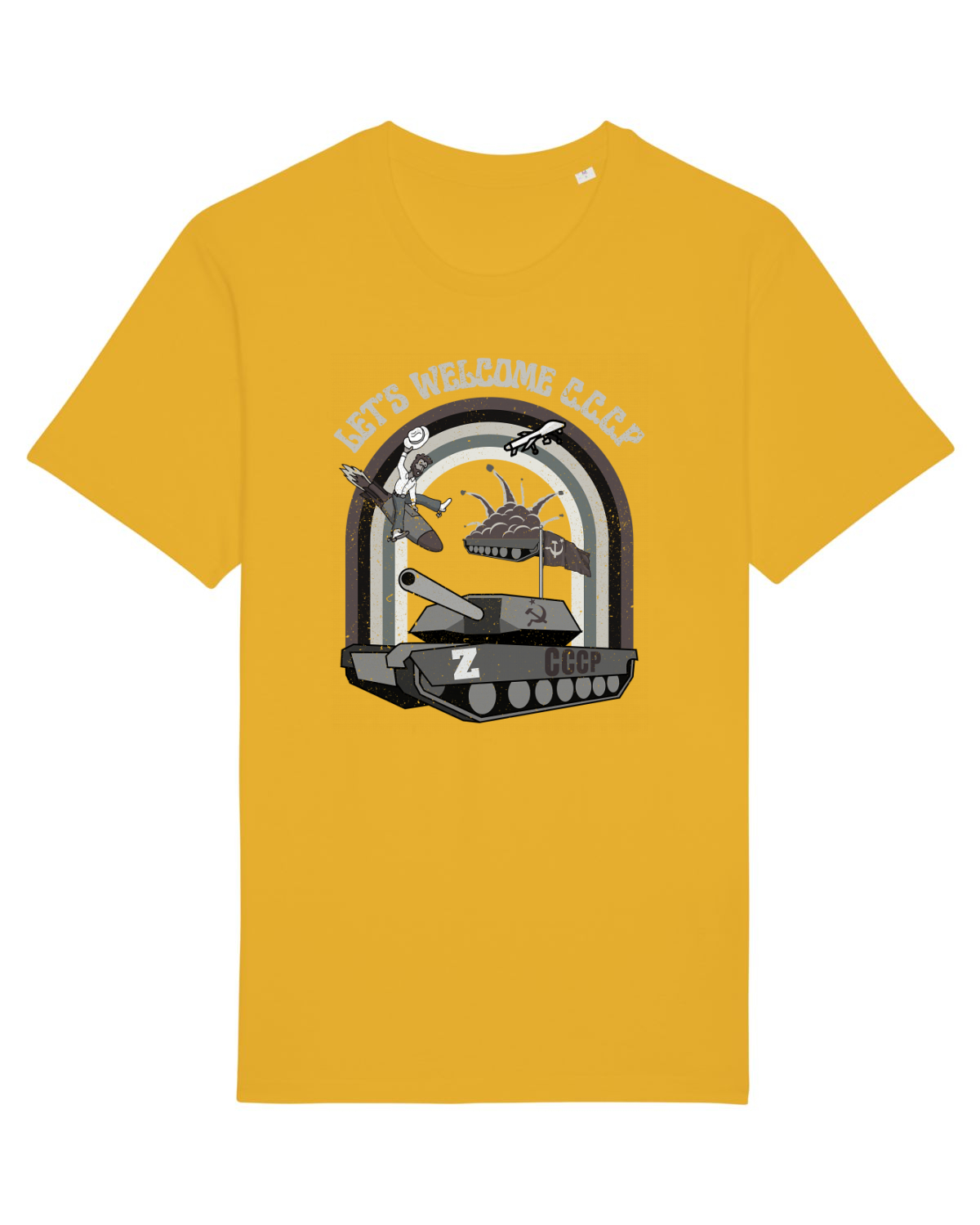 Tricou mânecă scurtă Unisex Rocker Spectra Yellow