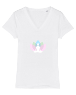 Inner Peace Tricou mânecă scurtă guler V Damă Evoker