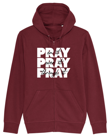 PRAY PRAY PRAY Burgundy