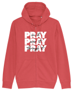 PRAY PRAY PRAY Hanorac cu fermoar Unisex Connector