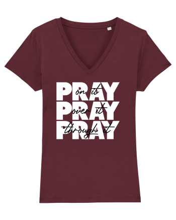 PRAY PRAY PRAY Burgundy