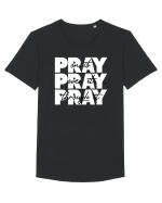 PRAY PRAY PRAY Tricou mânecă scurtă guler larg Bărbat Skater
