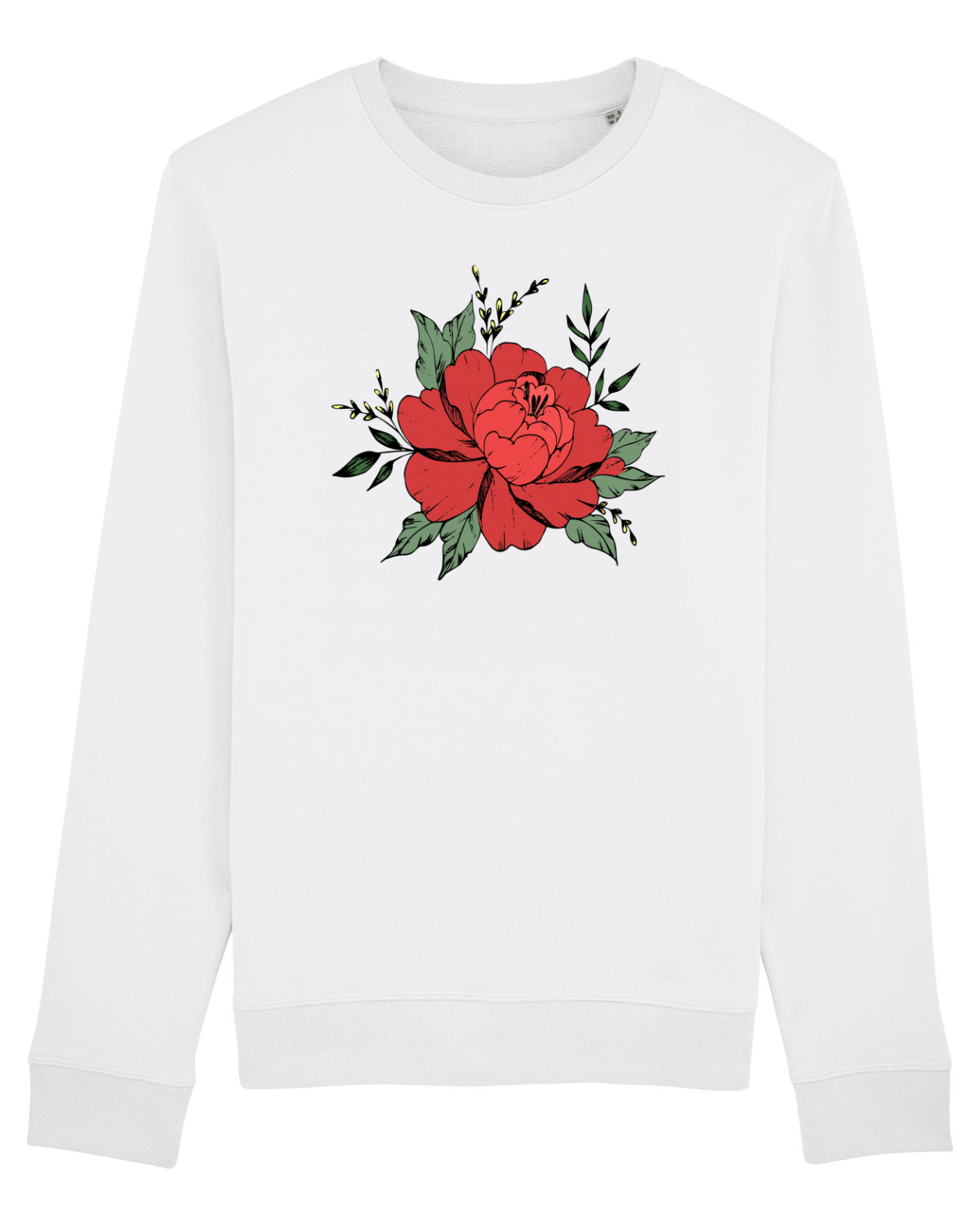 Bluză mânecă lungă Unisex Rise White