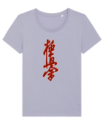 Kyokushin Karate Kanji Tricou mânecă scurtă guler larg fitted Damă Expresser