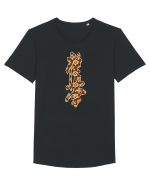 Kyokushin Karate Kanji Tricou mânecă scurtă guler larg Bărbat Skater