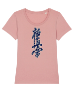 Kyokushin Karate Kanji Tricou mânecă scurtă guler larg fitted Damă Expresser