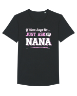 ASK NANA Tricou mânecă scurtă guler larg Bărbat Skater