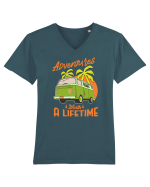 Adventures Worth a Lifetime Tricou mânecă scurtă guler V Bărbat Presenter
