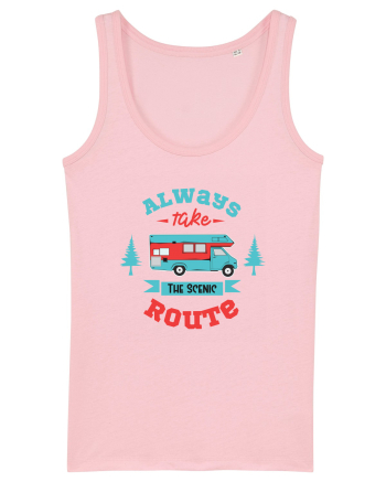 Always Take the Scenic Route Cotton Pink