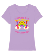 Everything Is Ok Tricou mânecă scurtă guler larg fitted Damă Expresser