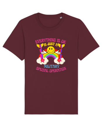 Everything Is Ok Burgundy